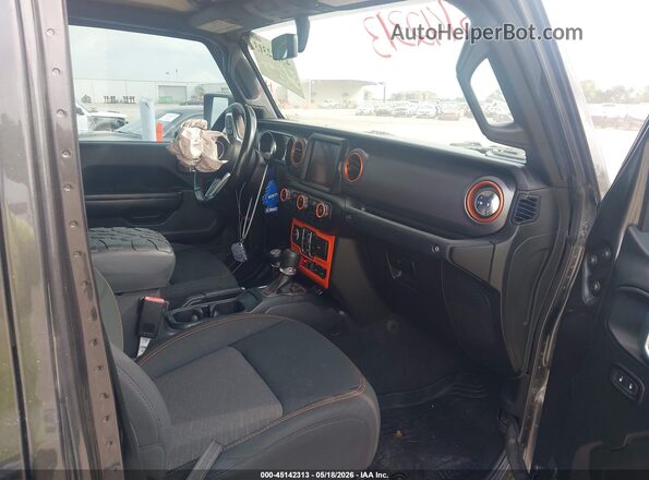 1C6JJTEG1ML545550 2021 JEEP GLADIATOR Gray Vista interior delantera