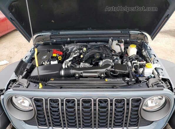 1C6RJTAG6SL515322 2025 JEEP GLADIATOR Gray Widok komory silnika