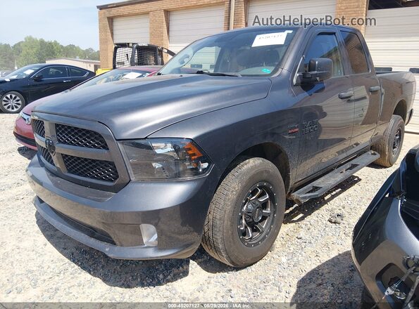 1C6RR6FT4JS305581 2018 RAM 1500 Gray Առջևի ձախ երեք քառորդ տեսարան