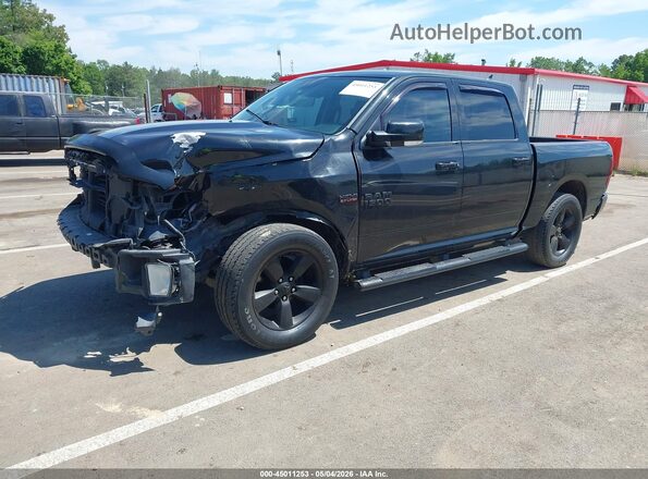 1C6RR6MT7HS520529 2017 RAM 1500 Black წინა მარცხენა ხედი სამი მეოთხედიდან
