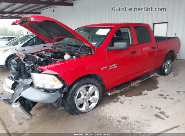1C6RR6STXJS296603 2018 RAM 1500 Red წინა მარცხენა ხედი სამი მეოთხედიდან