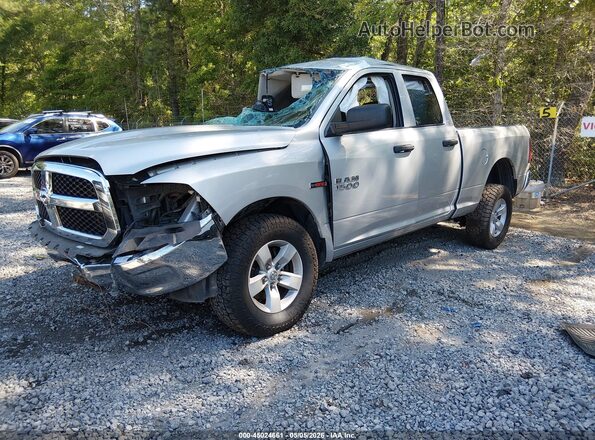 1C6RR7FM4GS322808 2016 RAM 1500 Silver Առջևի ձախ երեք քառորդ տեսարան