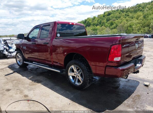 1C6RR7FT3JS189585 2018 RAM 1500 Maroon უკანა მარცხენა