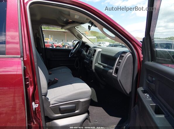 1C6RR7FT3JS189585 2018 RAM 1500 Maroon წინა სალონის ხედი