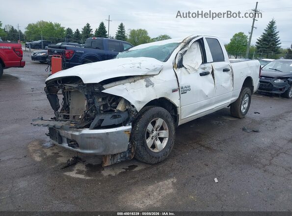 1C6RR7FT5MS579219 2021 RAM 1500 CLASSIC White წინა მარცხენა ხედი სამი მეოთხედიდან