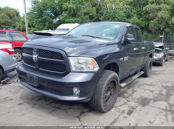 1C6RR7FT6GS123931 2016 RAM 1500 Black წინა მარცხენა ხედი სამი მეოთხედიდან