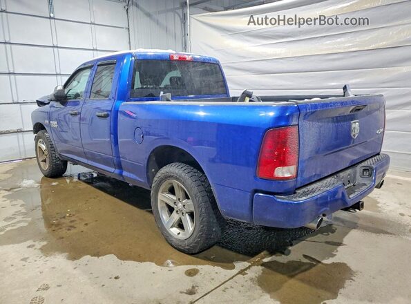 1C6RR7FT7JS229294 2018 RAM 1500 Blue Rear left