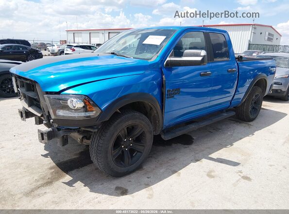 1C6RR7GG3MS544342 2021 RAM 1500 CLASSIC Blue Առջևի ձախ երեք քառորդ տեսարան
