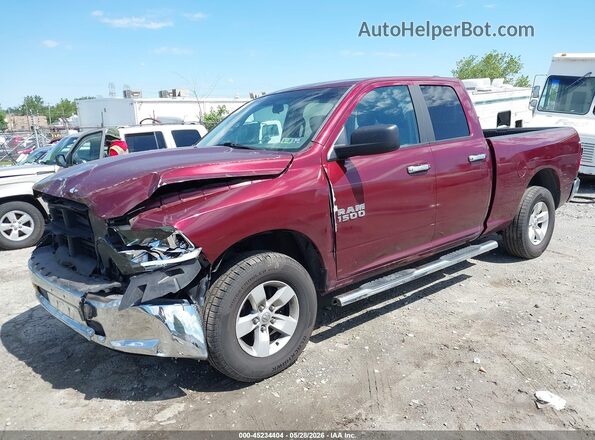 1C6RR7GG8JS115497 2018 RAM 1500 Burgundy Front left
