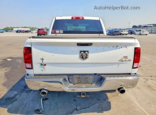 1C6RR7KT5KS599005 2019 RAM 1500 White Rear view