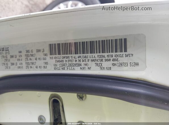 1C6RR7LG9GS205904 2016 RAM 1500 White Вид підкапотного простору