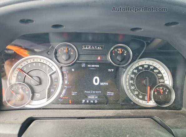 1C6RR7LGXGS418683 2016 RAM 1500 Gray Սարքավորումների վահանակի տեսք