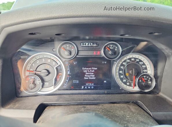 1C6RR7LM7GS338005 2016 RAM 1500 Gray Instrument cluster view