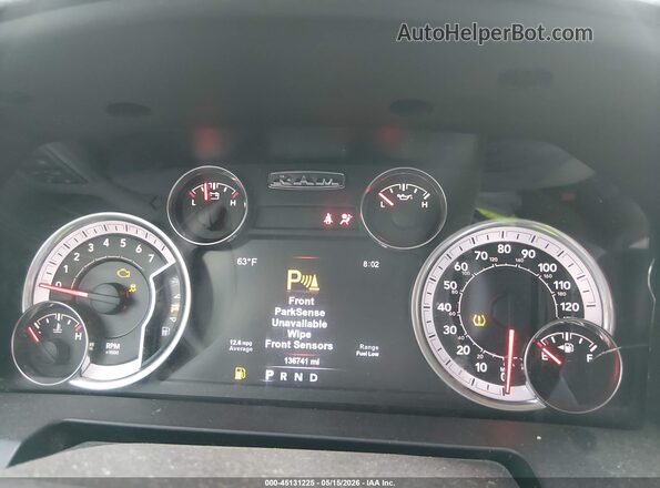 1C6RR7LT3JS156137 2018 RAM 1500 White Вид задніх сидінь