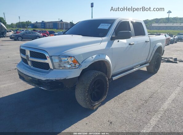 1C6RR7LT7HS798922 2017 RAM 1500 White წინა მარცხენა ხედი სამი მეოთხედიდან