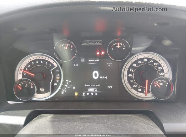 1C6RR7LT9JS349036 2018 RAM 1500 White Հետևի նստատեղերի տեսք
