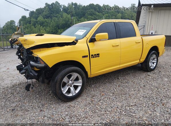 1C6RR7MT5GS305672 2016 RAM 1500 Yellow წინა მარცხენა ხედი სამი მეოთხედიდან