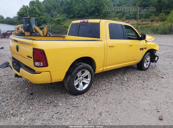 1C6RR7MT5GS305672 2016 RAM 1500 Yellow უკანა მარჯვენა