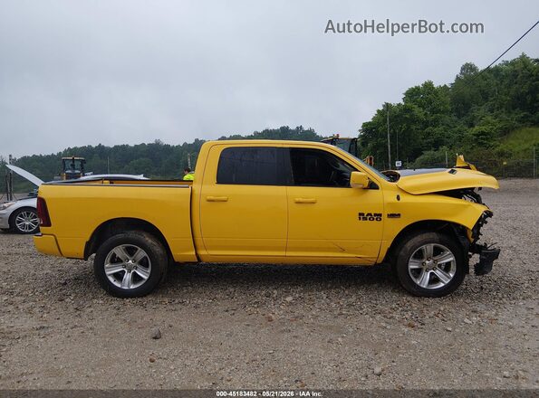 1C6RR7MT5GS305672 2016 RAM 1500 Yellow უკანა სალონის ხედი