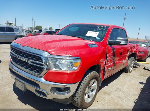 1C6RREBG4NN231702 2022 RAM 1500 Red წინა მარცხენა ხედი სამი მეოთხედიდან