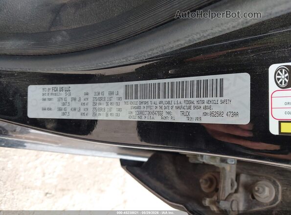 1C6RRECT2KN547932 2019 RAM 1500 Черный Вид подкапотного пространства
