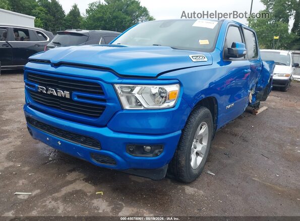 1C6RREFT3MN646922 2021 RAM 1500 Синий Передняя левая четверть