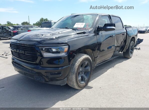 1C6RREFT5KN740474 2019 RAM 1500 Black Առջևի ձախ երեք քառորդ տեսարան