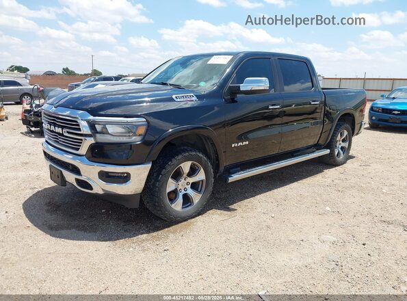 1C6RREJM0LN252843 2020 RAM 1500 Black Առջևի ձախ երեք քառորդ տեսարան