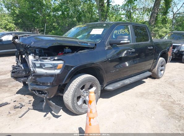 1C6RRFFGXNN245555 2022 RAM 1500 Black წინა მარცხენა ხედი სამი მეოთხედიდან