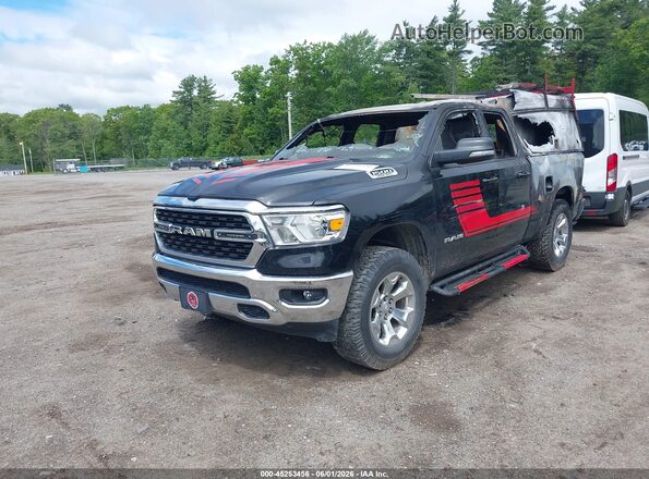 1C6SRFBT2NN117072 2022 RAM 1500 Black Առջևի ձախ երեք քառորդ տեսարան