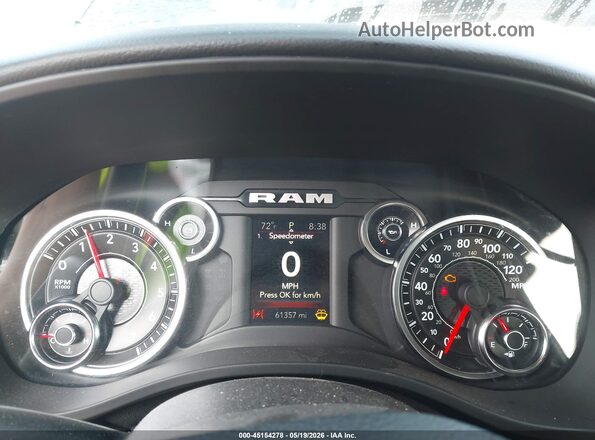 1C6SRFBT7MN606503 2021 RAM 1500 Black Հետևի նստատեղերի տեսք