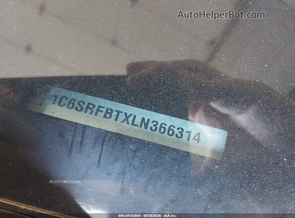 1C6SRFBTXLN366314 2020 RAM 1500 Black Engine compartment view