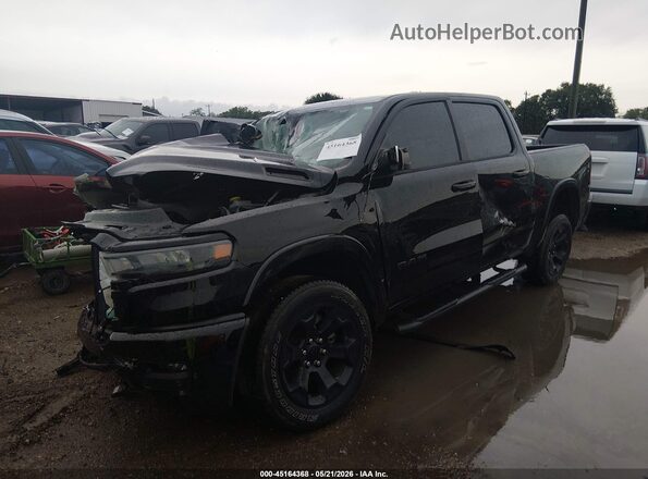1C6SRFFP5SN633693 2025 RAM 1500 Black წინა მარცხენა ხედი სამი მეოთხედიდან