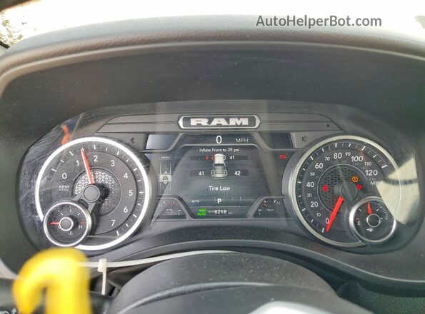 1C6SRFFP7SN774510 2025 RAM 1500 Blue Вид щитка приладів