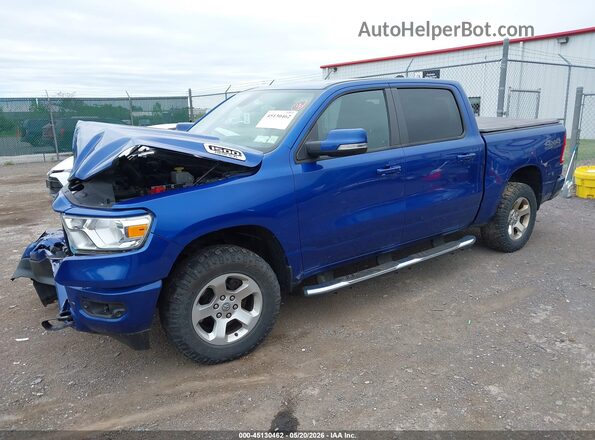 1C6SRFFT3KN882989 2019 RAM 1500 Blue წინა მარცხენა ხედი სამი მეოთხედიდან