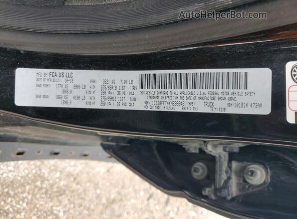 1C6SRFFT4KN698046 2019 RAM 1500 Black 
