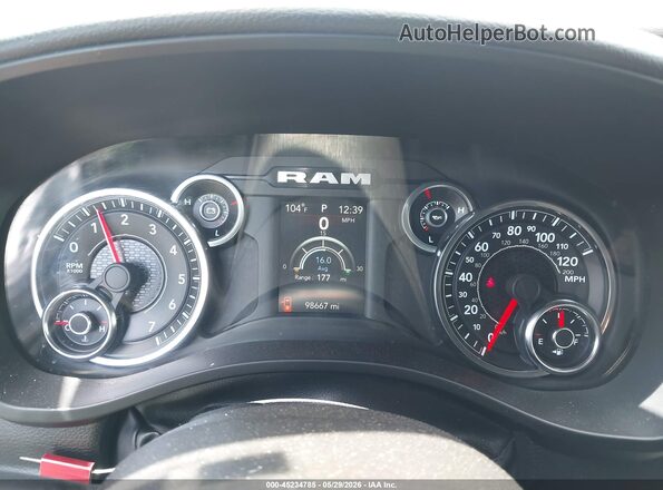 1C6SRFFT4PN544198 2023 RAM 1500 White უკანა სავარძლების ხედი