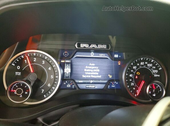 1C6SRFFT7TN228613 2026 RAM 1500 Blue Вид щитка приладів