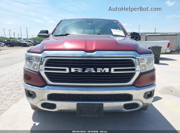 1C6SRFFTXMN829967 2021 RAM 1500 Maroon Widok zestawu wskaźników