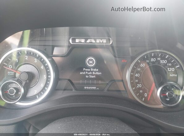 1C6SRFFTXNN239849 2022 RAM 1500 Gray Вид задніх сидінь