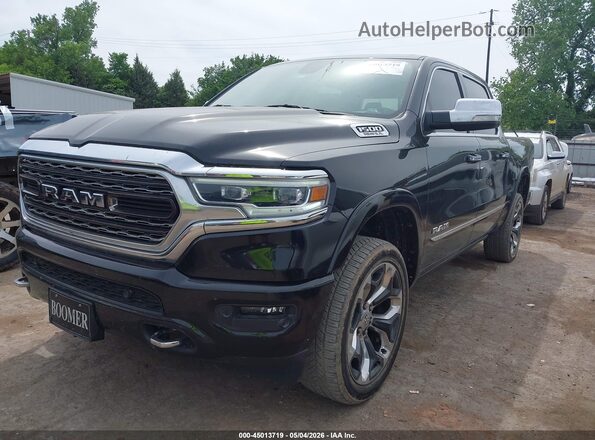 1C6SRFHT0KN675618 2019 RAM 1500 Black Առջևի ձախ երեք քառորդ տեսարան