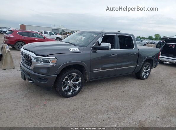 1C6SRFHT7KN560417 2019 RAM 1500 Gray Передня ліва чверть