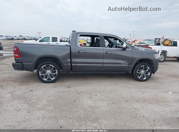 1C6SRFHT7KN560417 2019 RAM 1500 Gray Вид задньої частини салону