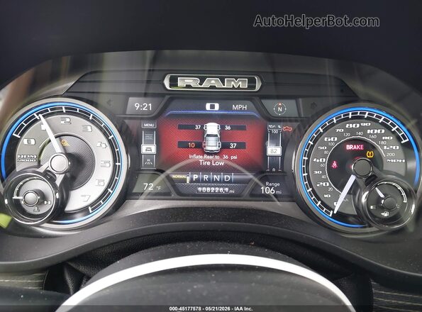 1C6SRFHT7KN560417 2019 RAM 1500 Gray Вид задніх сидінь