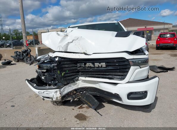 1C6SRFJPXSN526128 2025 RAM 1500 White Instrument cluster view