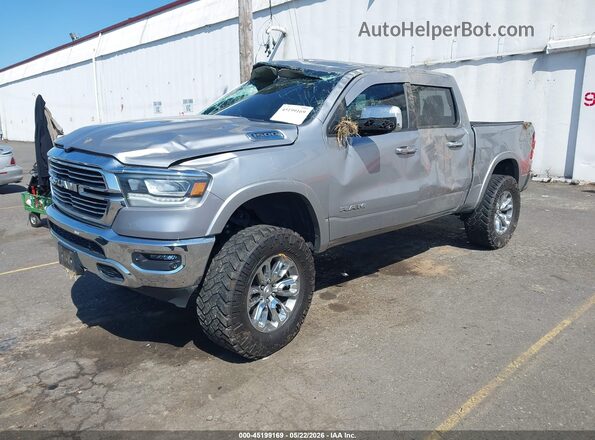 1C6SRFJT1MN808450 2021 RAM 1500 Silver Առջևի ձախ երեք քառորդ տեսարան