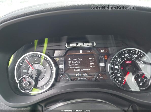 1C6SRFJT8NN282223 2022 RAM 1500 Черный Вид задних сидений
