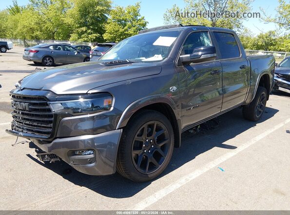 1C6SRFJT8TN341817 2026 RAM 1500 Gray Առջևի ձախ երեք քառորդ տեսարան