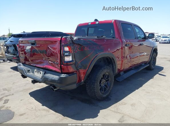 1C6SRFLP2SN524581 2025 RAM 1500 Burgundy Trasero derecho