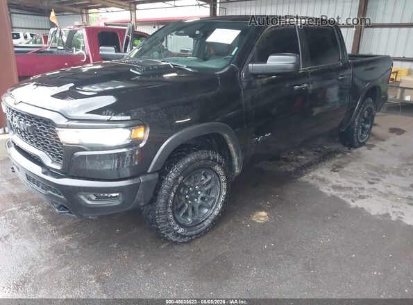 1C6SRFLP4SN606313 2025 RAM 1500 Black Առջևի ձախ երեք քառորդ տեսարան